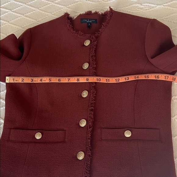 Virgin wool brick red lady jacket by Rag & Bone size 6 - Picture 6 of 8